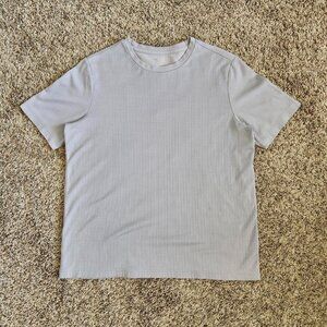 Croft & Barrow Blank Textured T-Shirt Striped Lavender